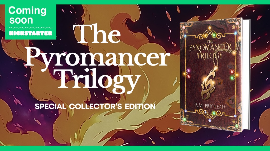 The Pyromancer Trilogy Special Collector's Edition Kickstarter Campaign Banner